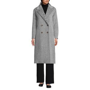 Land's End Insulated Double Breasted Wool Coat
